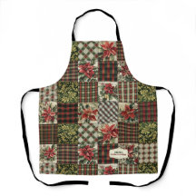 Tablier Noël Vintage Carreaux