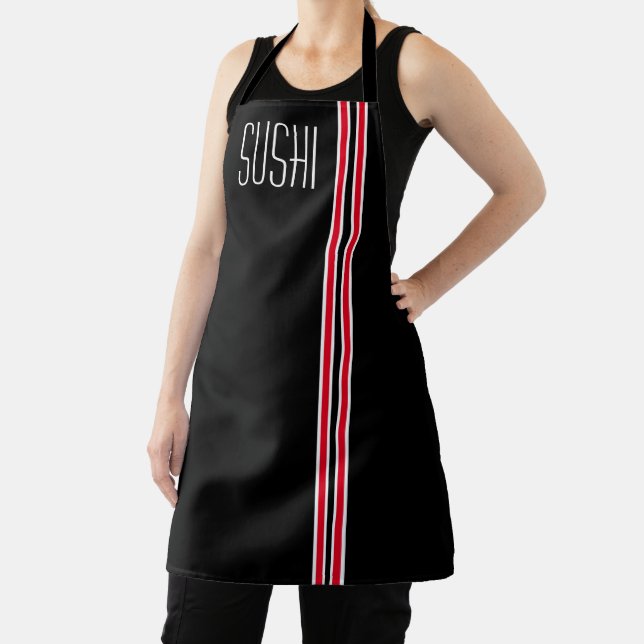 TABLIER NOIR APRON SUSHI (Insitu)