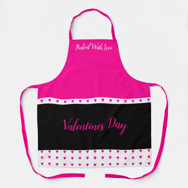 Tablier Noir Et Rose Clair (Recto)