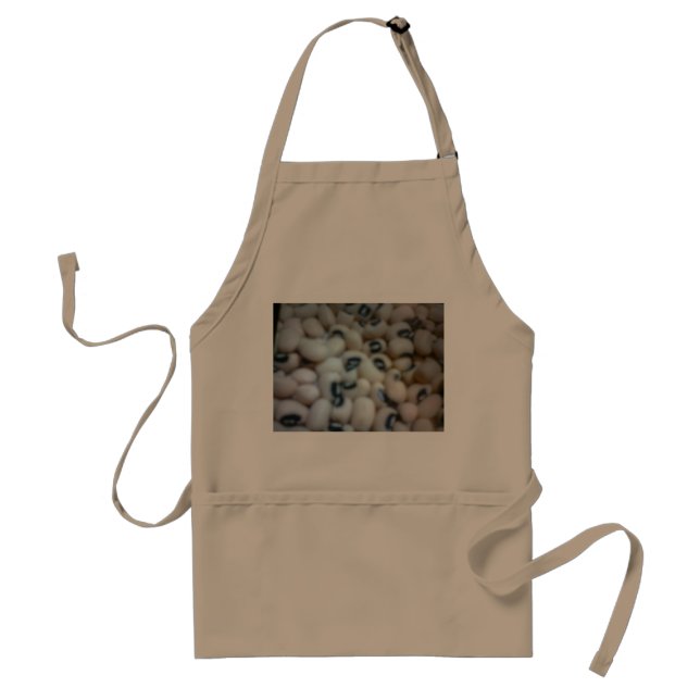 TABLIER NOIR EYE BEAN CHEF CUISINE APRON (Devant)