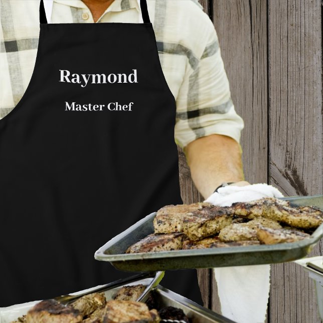 Tablier noir - Solide - Pas de Motif (Créateur téléchargé)