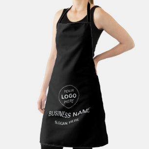 Tablier Nom commercial et logo personnalisé Espace noir