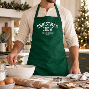 Tablier Nom de famille collégial de l'équipe de Noël de Le