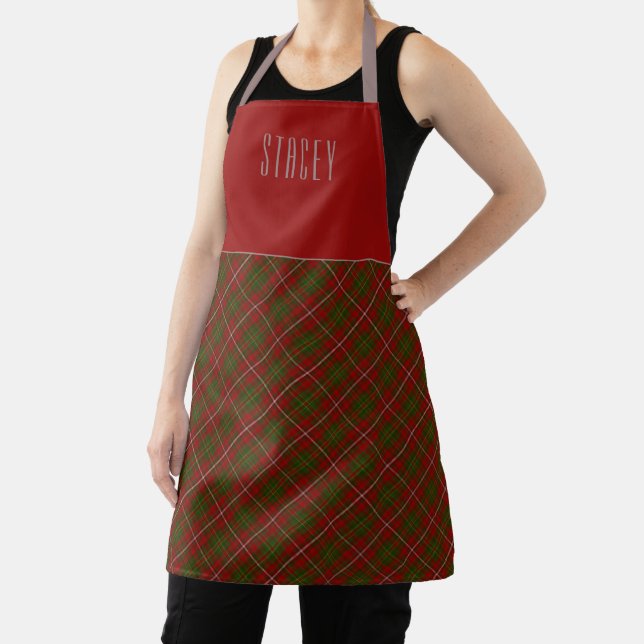 Tablier Nom de la carte du chef Clan Hay Tartan (Insitu)