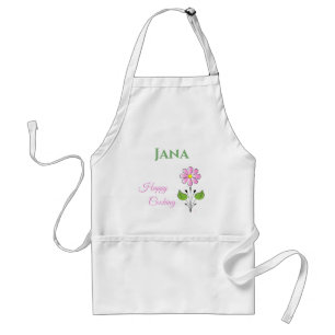 Tablier Nom de la Personnaliser de fleurs à Cuisine heureu