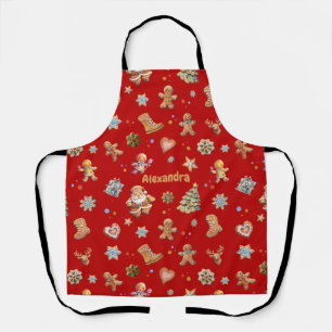 Tablier Nom de Noël Fun personnalisé Cuite pain d'épices R