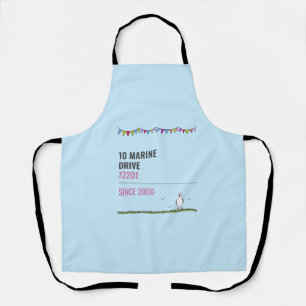 Tablier Nom de rue côtière personnalisée
