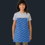 Tablier Nom d'enfant à typographie simple<br><div class="desc">Tablier personnalisé avec nom d'enfant à typographie simple.</div>