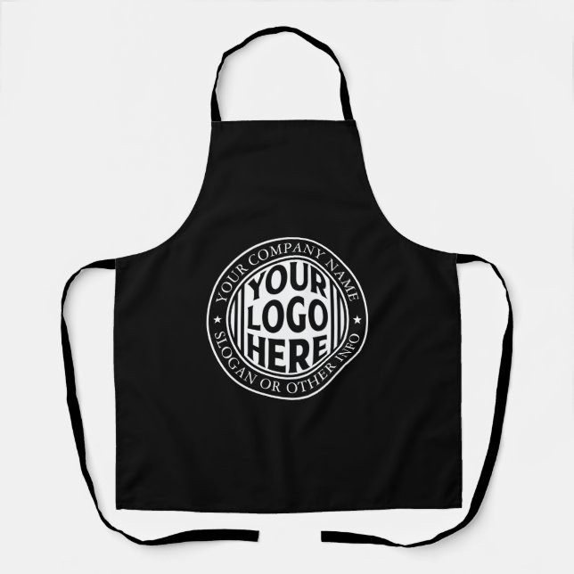 Tablier Nom d'entreprise minimal et logo de marque personn (Recto)