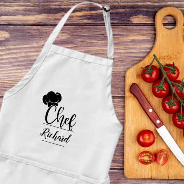 Tablier Nom du chef personnalisé Cadeau de cuisine pour ho (Créateur téléchargé)