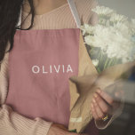 Tablier Nom du monogramme or Rose personnalisé<br><div class="desc">Ajoutez une touche d'élégance à votre cuisine avec ce tablier en or monogramme rose personnalisé. Doté d'un monogramme d'or rose sophistiqué, ce tablier sur mesure est parfait pour tous ceux qui aiment cuisiner ou cuire à la façon. Fabriqué à partir d'un tissu de haute qualité et durable, il offre confort...</div>