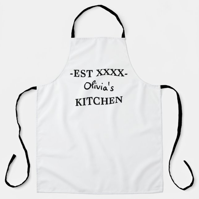 Tablier Nom personnalisé Apron, Personnaliser Apron (Recto)