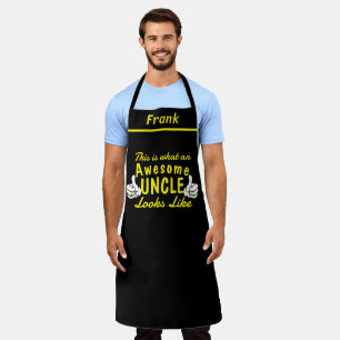 Tablier Nom Personnalisé Awesome Oncle Aprons, Personnalis