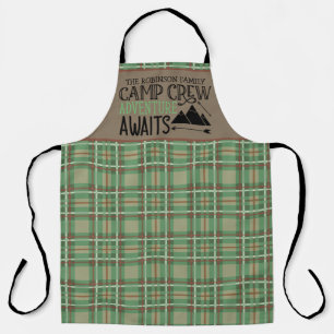 Tablier NOM PERSONNALISÉ Cabine Camping Adventure Apron
