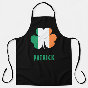 Tablier Nom personnalisé Celtic Irlande Shamrock Drapeau i