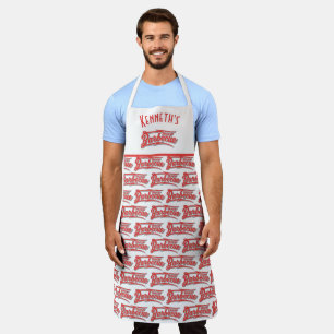 Tablier Nom personnalisé du barbecue Smokin