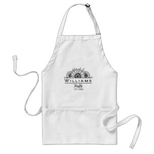 Tablier Nom Personnalisé Family Apron Avec Poches