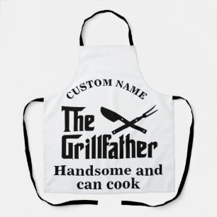 Tablier Nom personnalisé Le chef Grillfather