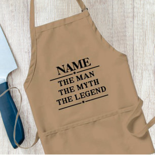 Tablier Nom Personnalisé L'Homme Le Mythe La Légende