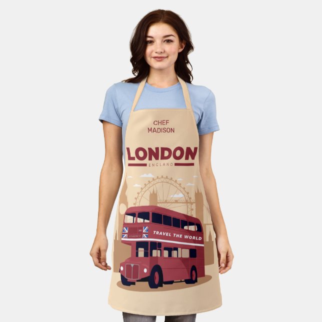 Tablier Nom personnalisé LONDON (Porté)