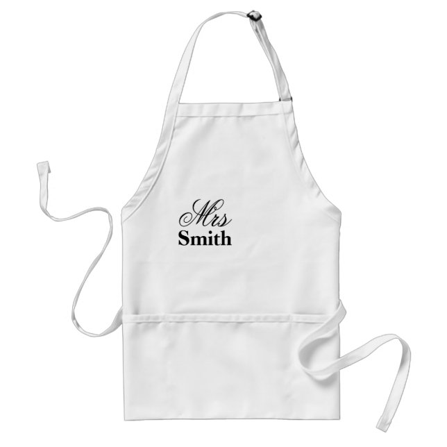 Tablier Nom personnalisé Mme Smith (Devant)