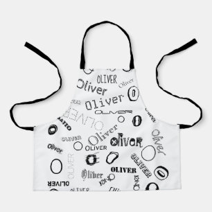 Tablier Nom personnalisé Monogram Smock