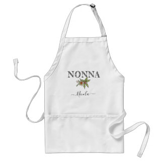Tablier Nom Personnalisé Nonna Apron Personnalisé Avec Poc