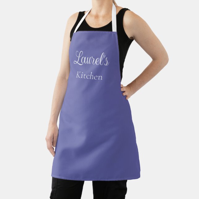 Tablier Nom personnalisé Périwinkle Apron (Insitu)