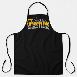 Tablier NOM personnalisé Wrestling School Team Wrestler