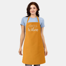 Noms personnalisés moderne orange minimaliste