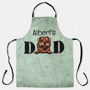 Tablier Norfolk Terrier Peeking papa personnalisé
