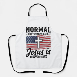 Tablier Normal Ne Revient Pas Jésus Révélation T-Shirt_1
