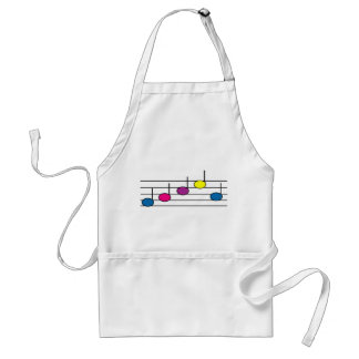 Tablier Notes musicales Coloré