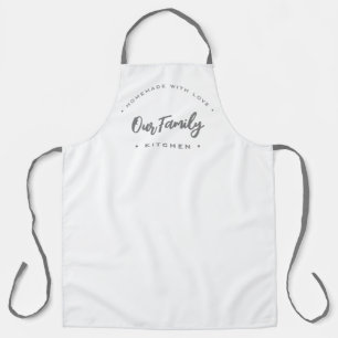 Tablier Notre cuisine familiale Faite maison avec amour Mo