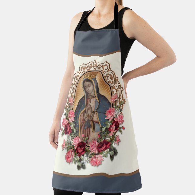 Tablier Notre-Dame de Guadalupe Vierge Marie Rose Apron (Insitu)