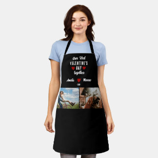 Tablier Notre première Saint Valentin Ensemble 2 Photos No