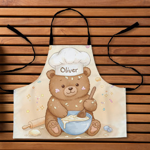 Tablier Nounours en peluche mignon