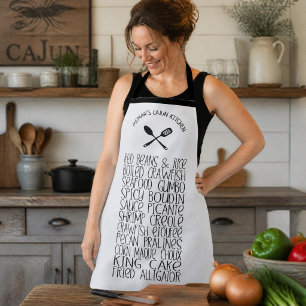 Tablier Nourriture cajun de Louisiane Cuisine cajun person