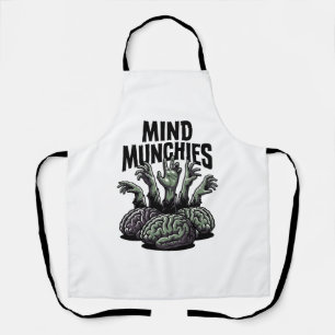Tablier Nourriture de cerveau de mort-vivant Vintage Mains