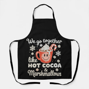 Tablier Nous allons ensemble comme des guimauves de cacao 