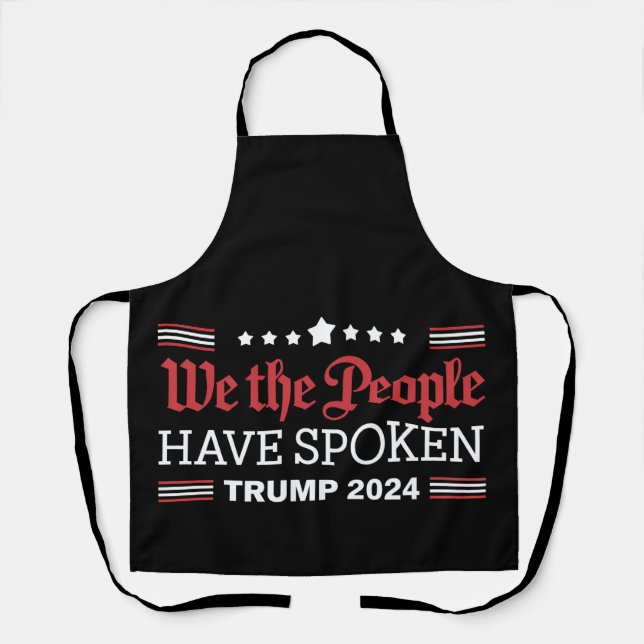 Tablier Nous Le Peuple Avons Parlé Trump 2024 (Recto)