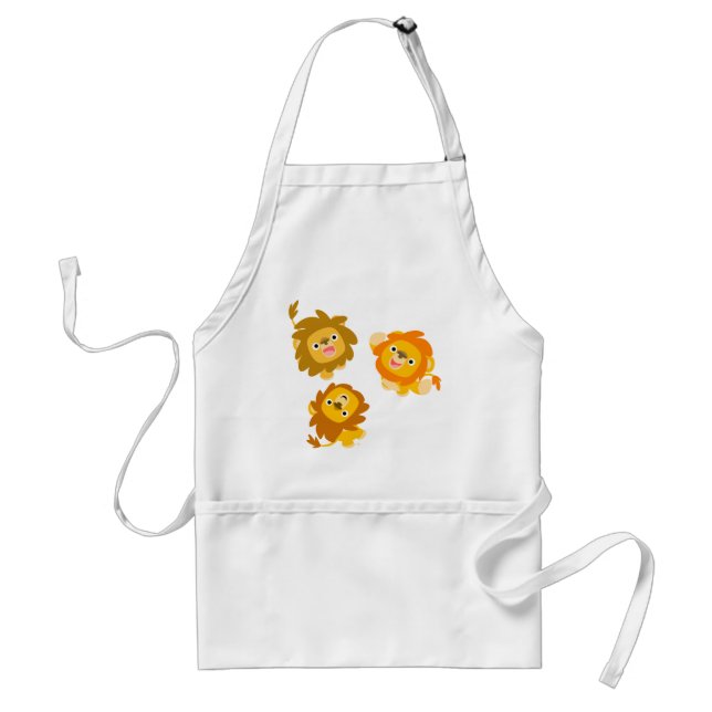 Tablier "Nous sommes ici ! !" Belle tablette caricaturale (Devant)