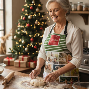 Tablier NOUS VOUS AIMONS MAM Famille Collage de photos Noë