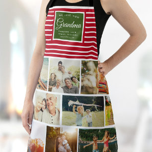 Tablier NOUS VOUS AIMONS MAM Famille Collage de photos Noë