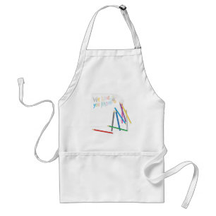 Tablier Nous vous aimons Maman Dessin à la main à la craie