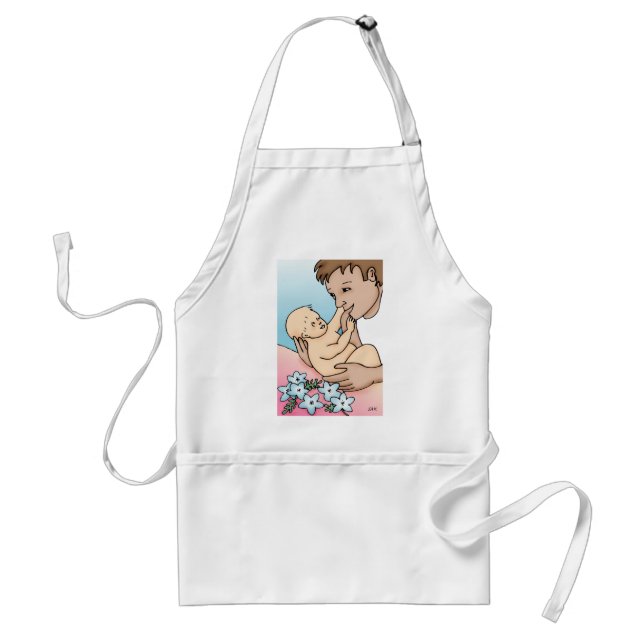 Tablier Nouveau papa et bébé (Devant)