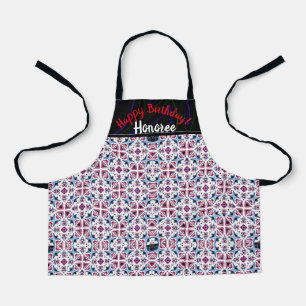 Tablier Nouveaux débuts Anniversaire Joli Motif Apron