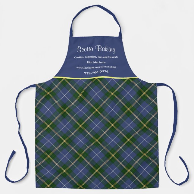 Tablier Nouvelle-Écosse Tartan Plaid Business (Recto)