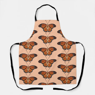 Tablier Novembre Citrine Monarch Papillon Motif Design