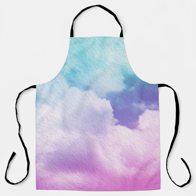 Tablier nuage doux fantastique avec couleur dégradé pastel (Recto)